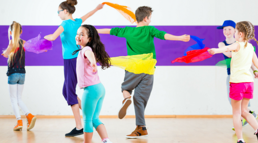 children dancing