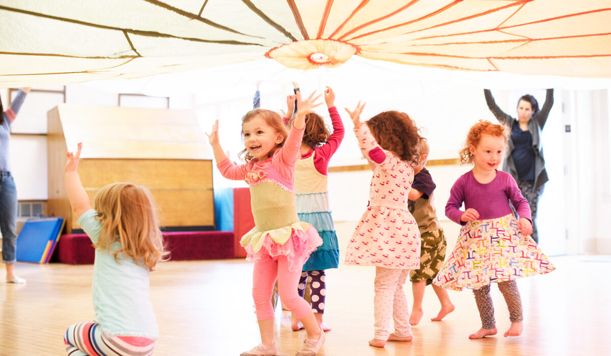 children dancing