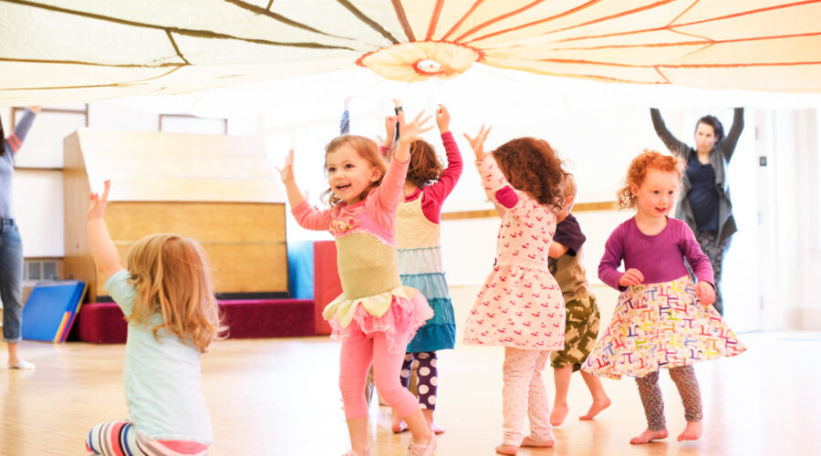 children dancing